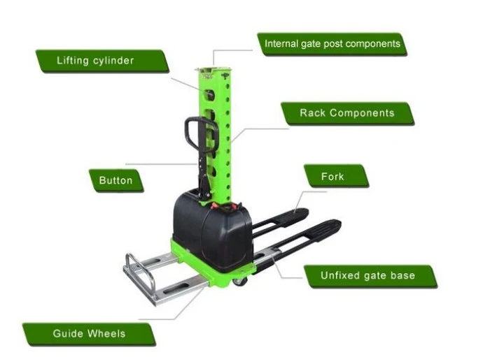 Cdd05z 500kg Self-Load Stacker Portable Stacker Lifter 800mm