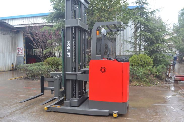 Disinn ġdid Narrow Aisle Forklift 3-mod Pallet Stacker Għall-Bejgħ